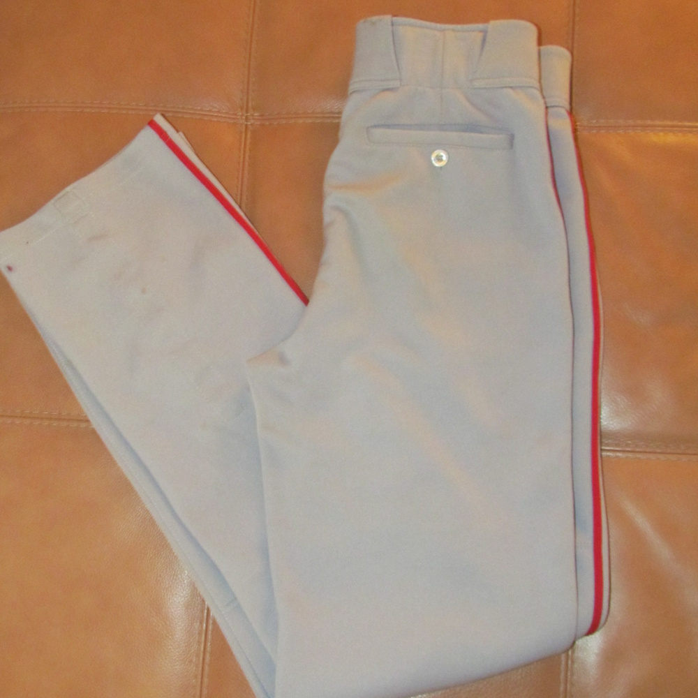 Gray with Red Piping Easton Baseball Medium M